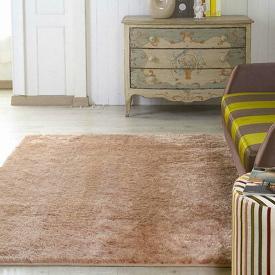 한일카페트 터치미 극세사 러그 - 소프트브라운 (200x150cm)_이미지