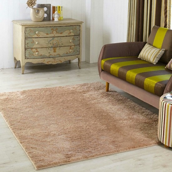 한일카페트 터치미 극세사 러그 - 소프트브라운 (200x150cm)