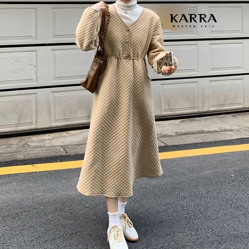  KARRA 다이아엠보싱원피스_A3F18072