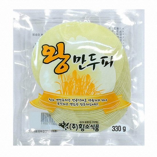 황소식품 왕만두피 25~29장 330g (5개)_이미지