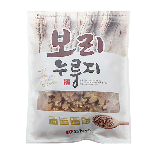 다원푸드 보리 누룽지 1kg [1개]