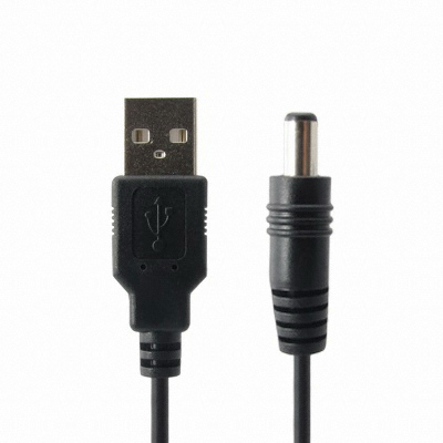 강원전자 NETmate USB to DC 플러그 5.5x2.1mm 전원 케이블 블랙 (NMC-UP21, 1m)