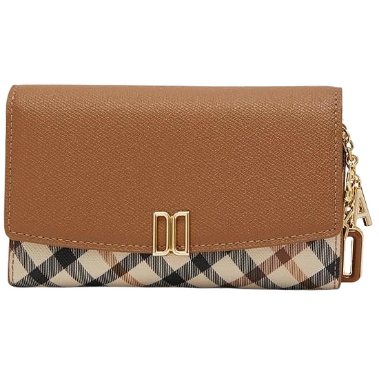 닥스 VICTORIA 체크배색 DD 로고 중지갑 DCWA3E423W2_이미지