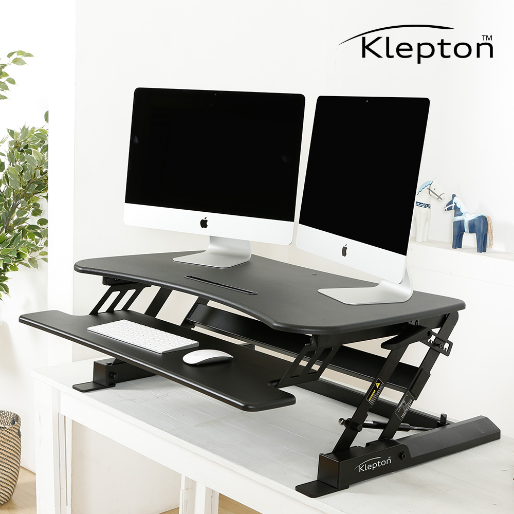 클렙튼 높이조절책상 듀얼 2A4-DAUL 거치형