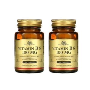솔가 비타민 B6 100mg 100캡슐 (2개)