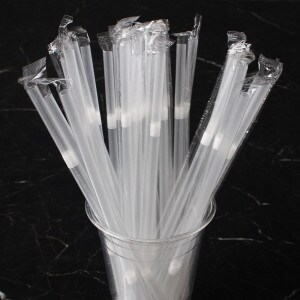 팩투유 개별포장 긴<b>빨대</b> 투명 자바라 25cm