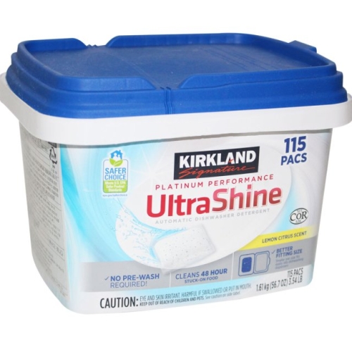 코스트코 커클랜드 울트라샤인 식기세척기 세제 115개입 (1개)_이미지