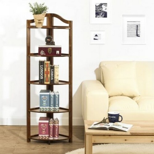 트리  대나무 코너 5단 선반