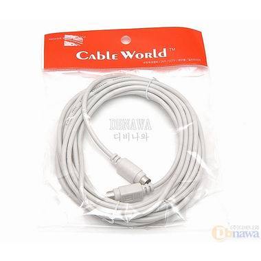 CableWorld P/S2 (M/M) 키보드 케이블 (10m)_이미지