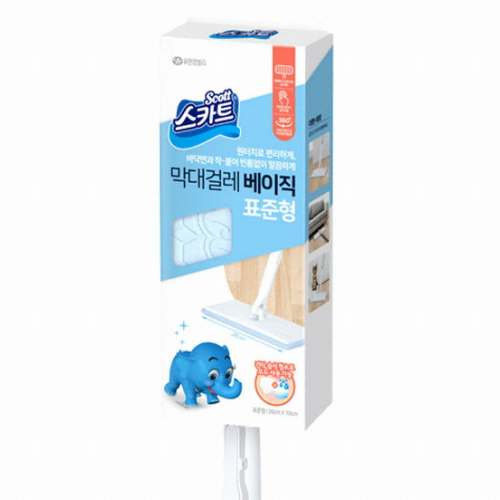유한킴벌리 스카트 막대걸레 베이직 표준형 (본품1개)_이미지