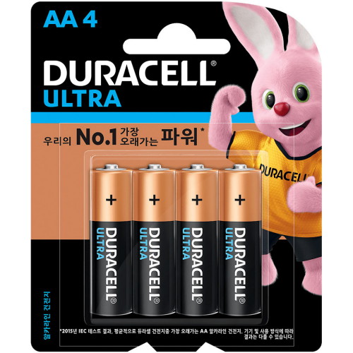 듀라셀 울트라 알카라인 AA (8개)