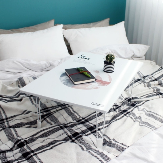 샤이닝홈 무드 접이식 핑크문 액자테이블 (80x60cm)_이미지