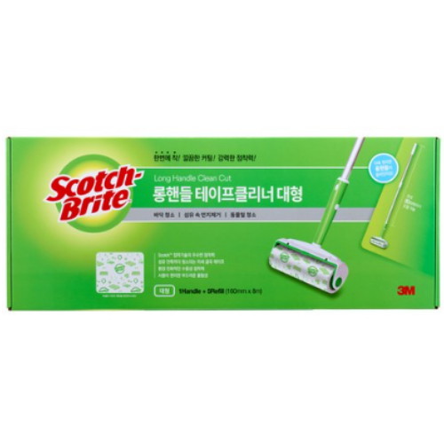 3M 스카치브라이트 대형 클린컷 테이프클리너 세트 (본품1개 + 리필5개)_이미지