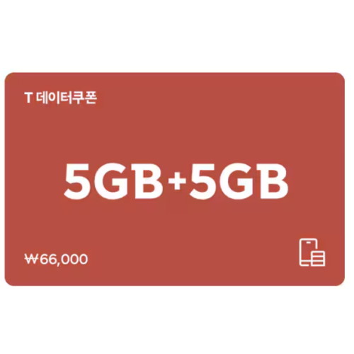 SKT T데이터 쿠폰 (5GB+5GB)_이미지
