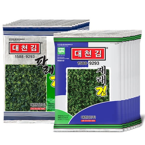 대천김 재래김+파래김 혼합 선물세트 400g이미지입니다. 누르면 해당 게시물로 새창이동합니다.