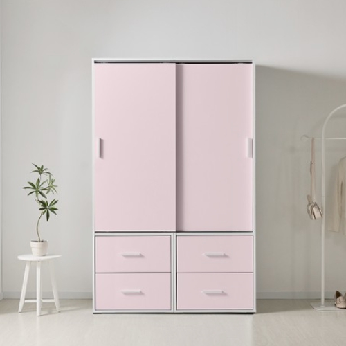 동서가구  E0 엘리먼 서랍형 슬라이드 도어 옷장1200