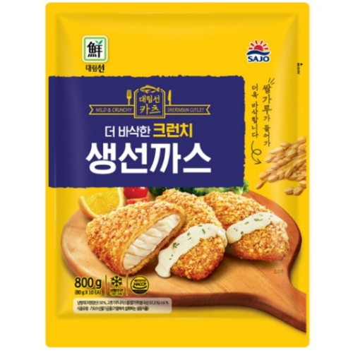 사조대림 대림생 더 바삭한 크런치 생선까스 800g
