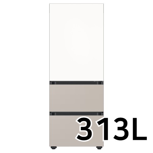 삼성전자 비스포크 김치플러스 키친핏 에센셜 RQ33DB74C1AP (화이트+베이지)_이미지