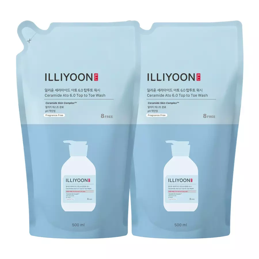 일리윤 세라마이드 아토6.0 탑투토 워시 리필 500ml (2개)_이미지