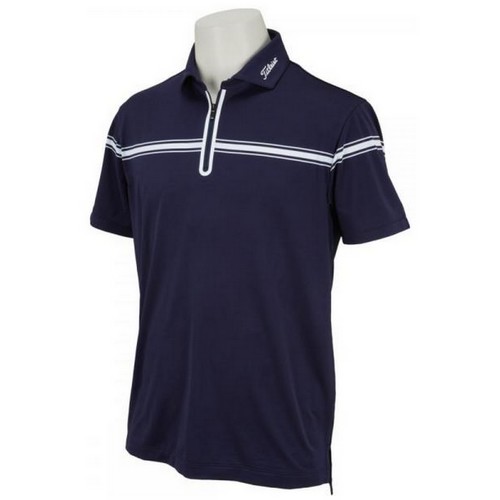 얀 다이드 라인 하프 짚 셔츠 TSMC2206