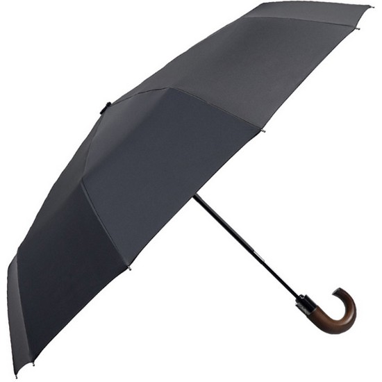 파라체이스 프리미엄 곡자 우드 그립 3단 전자동 우산 3214