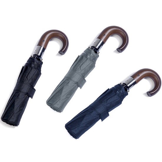 파라체이스 프리미엄 곡자 우드 그립 3단 전자동 우산 3214_이미지