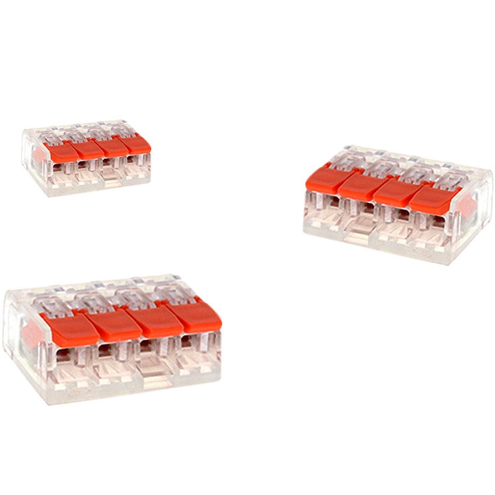 푸쉬인 레버 전선커넥터 4구 JCMK-2214