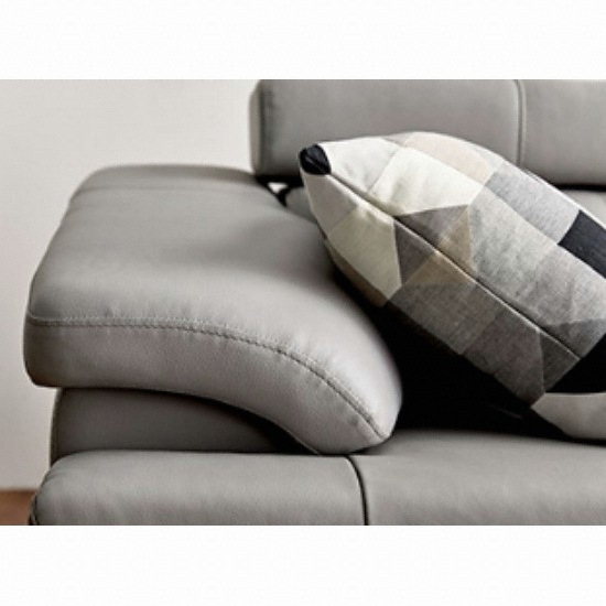 동서가구 아베크 헤드레스트 천연가죽 소파 4인용 (스툴별도)_이미지