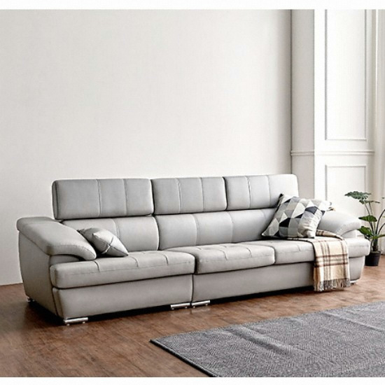 동서가구 아베크 헤드레스트 천연가죽 소파 4인용 (스툴별도)_이미지