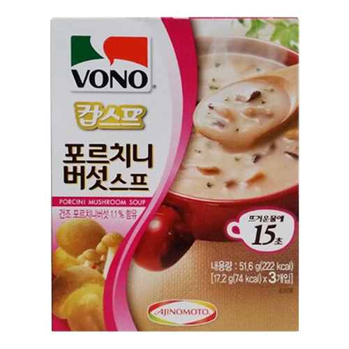 농심 보노 포르치니버섯 스프 51.6g (30개)_이미지