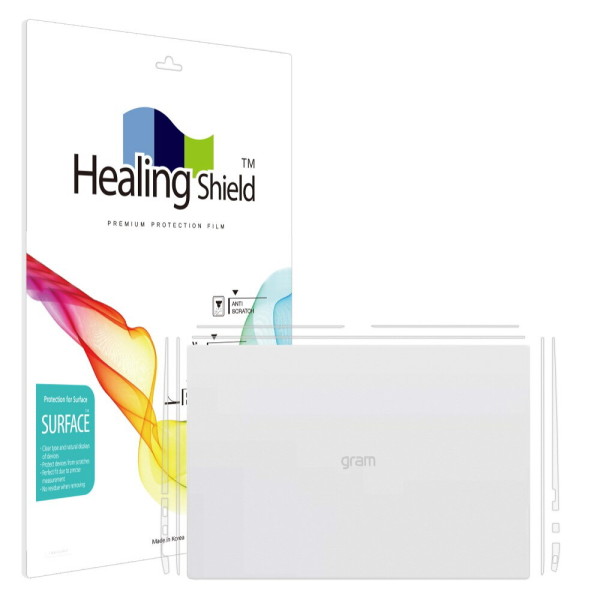 폰트리 힐링쉴드 LG전자 2023 그1램17 17Z90RU 17ZD90RU 무광 외부보호필름 측면/테두리 2매