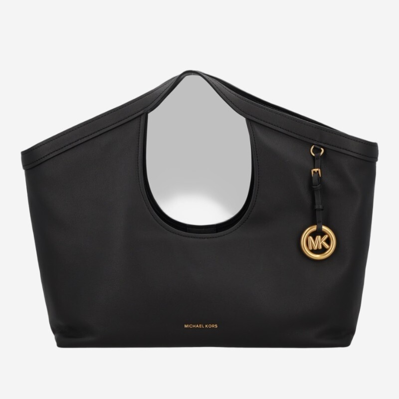  마이클코어스 MK 참 컷아웃 핸들 토트백 30T6AX6T3L 001BLACK
