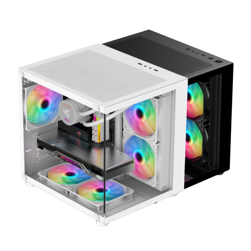 투민시스템 TM100 RGB 강화유리 (화이트)