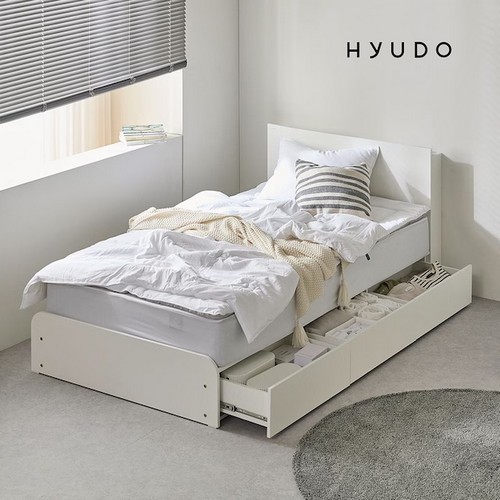 다감한 선유 패브릭 빅수납 LED침대 SS