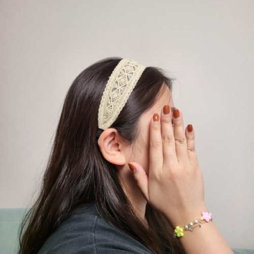 패플 악세서리마켓 레이스 꽃 포인트 머리띠 헤어밴드 10410912_이미지