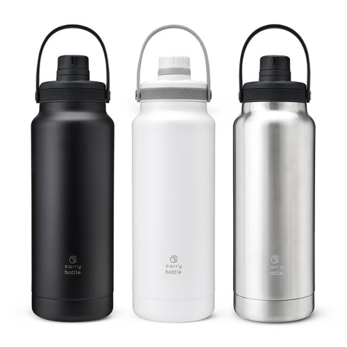 캐리보틀 폴라 900ml 스테인레스 보온 보냉 대용량 손잡이 텀블러 보틀 1리터 스텐 보온병 48시간 얼음보존_이미지