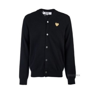 꼼데가르송 FW24 공용 하트 와펜 가디건 AX N050 051 1 BLACK 111852