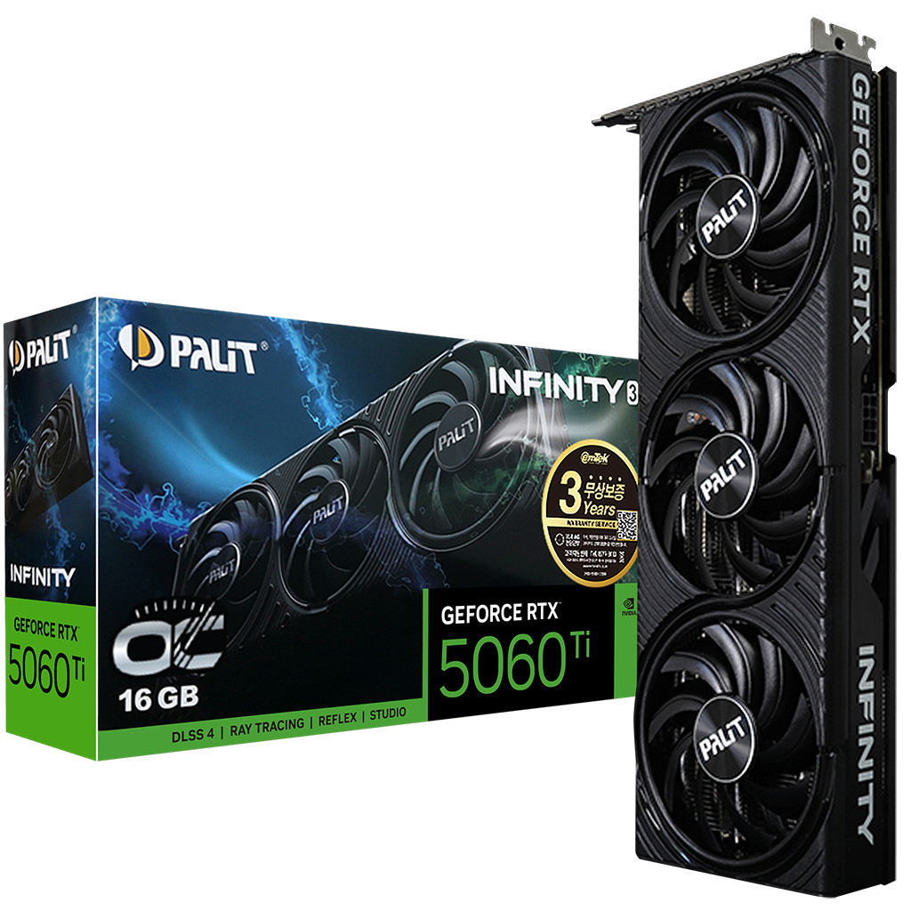 PALIT 지포스 RTX 5060 Ti INFINITY 3 OC D7 16GB 이엠텍_이미지