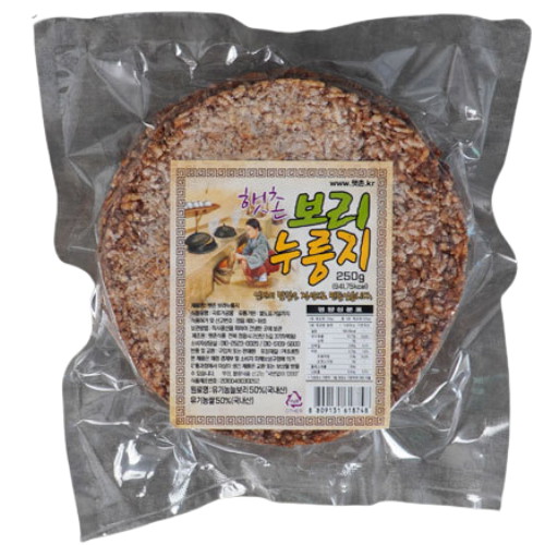 햇촌식품 엄마손 옛 100% 보리누룽지 250g (4개)