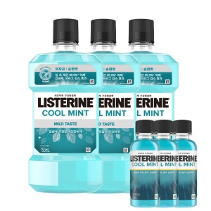 리스테린 쿨민트 마일드 750ml 3개 + 100ml 2개 (1세트)_이미지