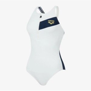 아레나 여성 실내겸용 플레이어 미들컷원피스수영복 A5BL1LO03WHT
