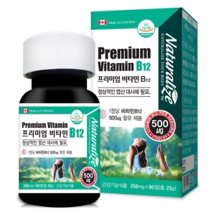 내추럴라이즈 프리미엄 비타민B12 256mg 90정 (4개)_이미지