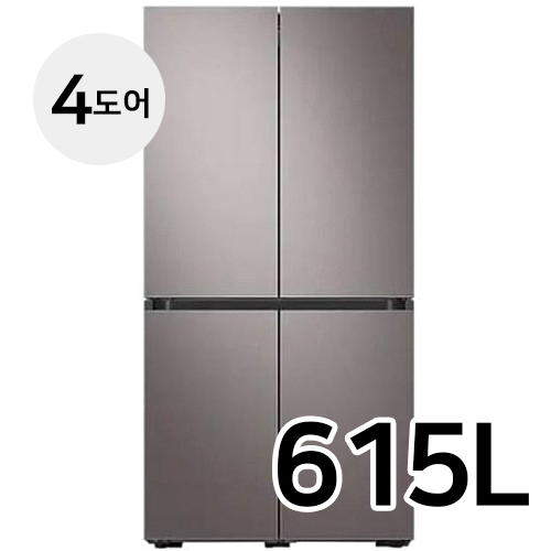 삼성전자 비스포크 키친핏 바이브 RF60A91D1 (브라우니실버)