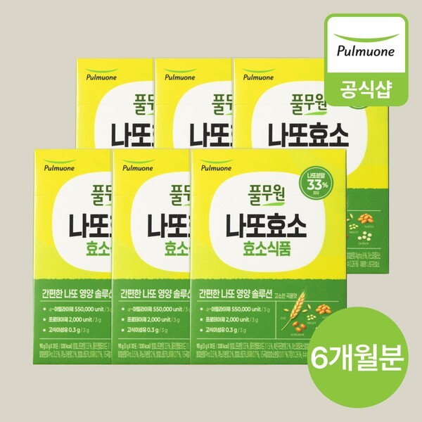 풀무원 나또 귀리 효소 30포 (6개)_이미지