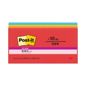 3M 노트 SSN 654-10 플레이풀 프라이머리즈