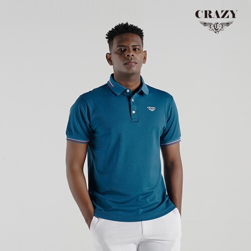  크레이지 어페럴 남성 골프 반팔티셔츠 CZM-TS2201BL