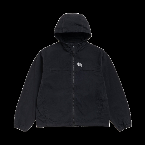 스투시 Lightweight Hooded Jacket 블랙 라이트웨이트 후드 자켓 889037