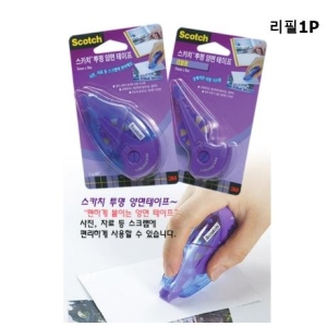 3M 스카치 투명 양면 테이프 리필 017R 8.4mm x 8m (1개)