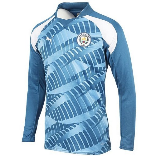  푸마 MCFC 맨체스터 시티 FC 프리매치 긴팔 스? 탑 772845-10