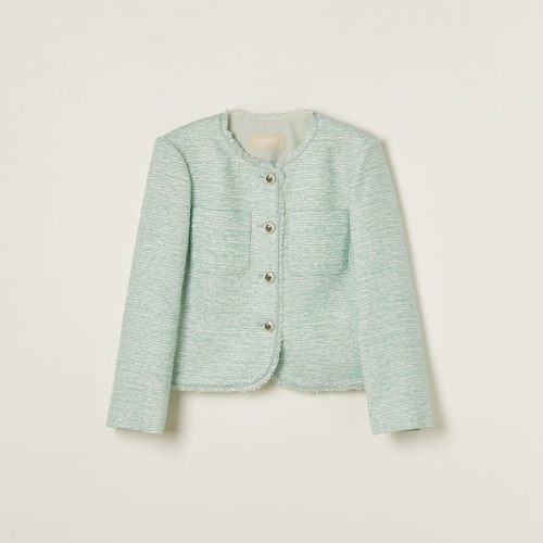 로엠 칼라리스 트위드 자켓_RMJKF24S51이미지입니다. 누르면 해당 게시물로 새창이동합니다.